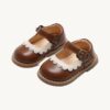 y007 - Girls princess shoes spring and autumn children's small leather shoes baby soft bottom toddler - Image 1