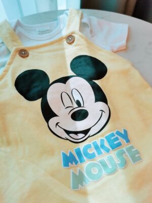 y095 - Disney Mickey Overalls Short Children's Clothing Boys and Girls Casual Pants - - 图片 7