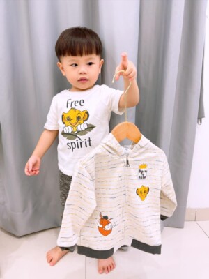 y097 - 3 in 1 set shirt + long pant + hoodie