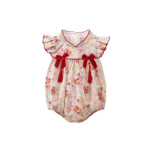 y155 - CNY Collection Summer  Chinese Style Flying Sleeve Dress - 图片 9