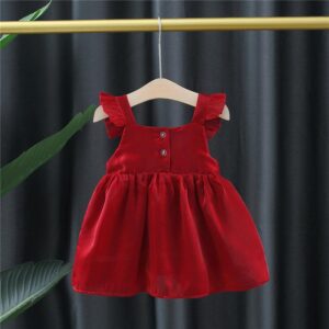y142 - CNY Collection Flying Sleeve Baby Dress - 图片 4