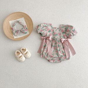 y114 - Ribbon Velvet Rose Dress - 图片 7