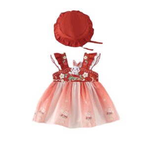 y154 - Summer Baby Girl Rabbit Chinese Hanfu - Image 2