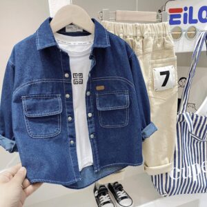 y133 - Denim Jacket Long Sleeve - 图片 2
