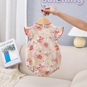 y155 - CNY Collection Summer  Chinese Style Flying Sleeve Dress - 图片 6