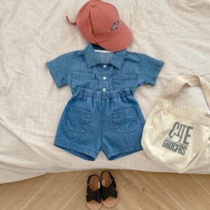 y112 - Denim Suit Set - 图片 7
