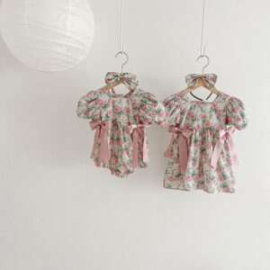 y114 - Ribbon Velvet Rose Dress - 图片 6