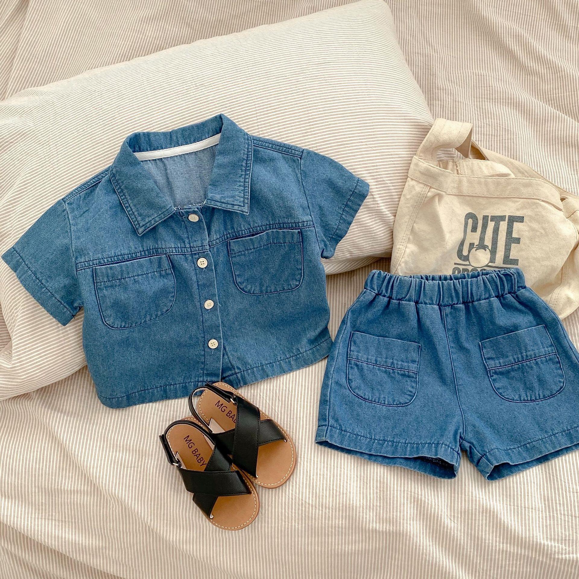 y112 - Denim Suit Set - Image 2
