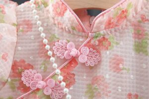 y148 - CNY Collection Retro Flower Buckle Cheongsam - 图片 4