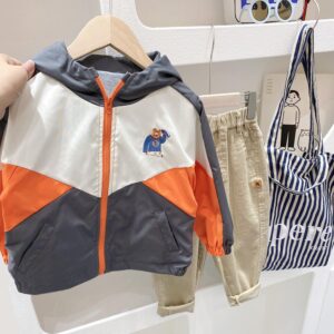 y128 - Casual Color Matching Jacket - 图片 7