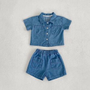 y112 - Denim Suit Set - 图片 6