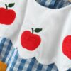 y151 - Short Sleeve Plaid Princess Dress - Image 4