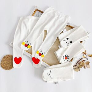 y101 - Cute Baby Footed Pants in Pure Cotton - 图片 2