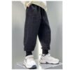 y104 - Casual Sport Twill Jacquard Trousers Long Pants - Image 2