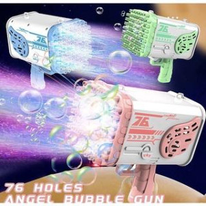 y166 - Electric 76 Holes Big Bubble Toy Outdoor Party Toy Gift