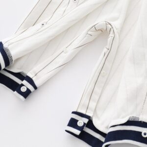 y089 - Baby Pure Cotton Long-Sleeved Romper - 图片 3