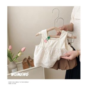 y169 - Suspender Two-Piece Set of Children's Fashionable Bud Pants - 图片 5