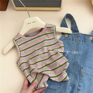 y178 - Rabbit Overalls + Vest - 图片 4