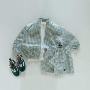 y171 - Jacket Top Shorts Casual Suit - 图片 2