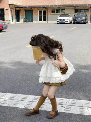 y169 - Suspender Two-Piece Set of Children's Fashionable Bud Pants - 图片 2
