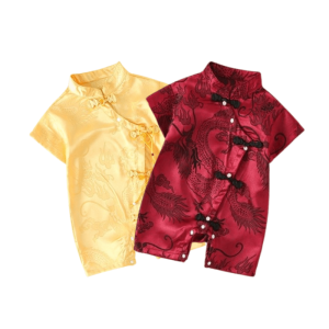 y218 - CNY 2024 Baby clothes short-sleeved jumpsuit