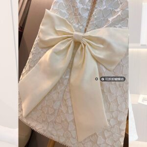 y207 - CNY Collections ( Girls ) _ Sleeveless Heart Shape Big Bow Dress - 图片 5