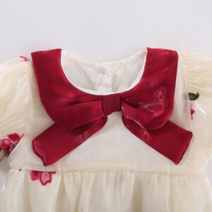 y189 - CNY Collections ( Girls ) _ Short-Sleeved Floral Romper - 图片 2