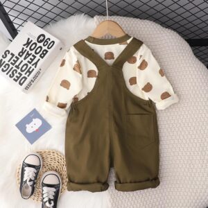 y244 - Bear Head Two Piece Suit - 图片 3