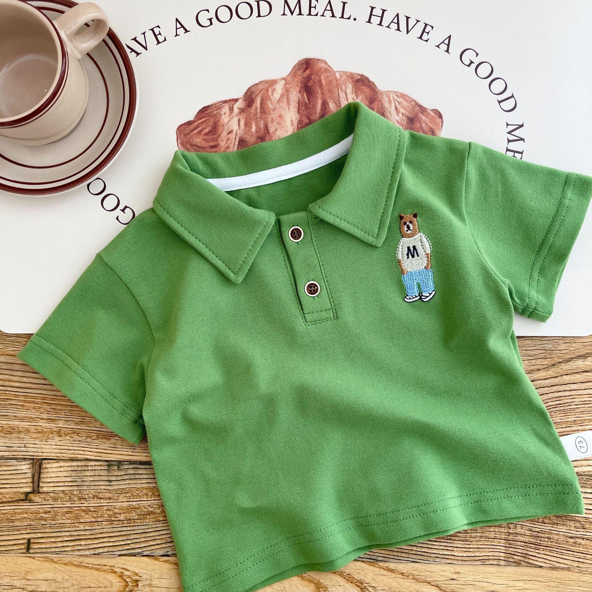 y249 - Knitted Bear Polo T-Shirt - Image 4