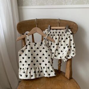 y227 - Love Shape Sling Two Piece Suit - 图片 2