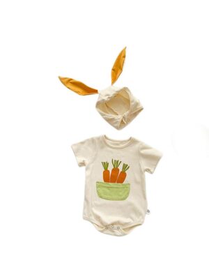y268 - Summer Cute Baby Rabbit Rompers - 图片 1