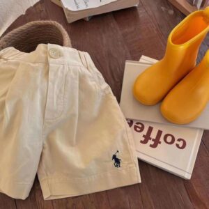 y260 - Pure Cotton Embroidered Fifth Pants - 图片 2