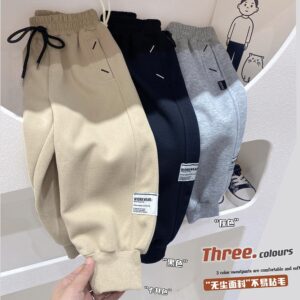 y286 - Boys Solid Color Sweatpants - Image 4