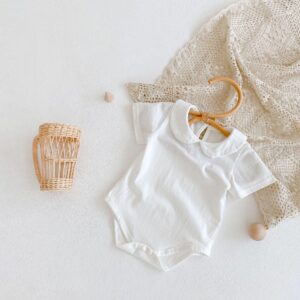 y278 - All White Romper - 图片 1