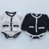 y271 - Black Baby Romper Suit - Image 1