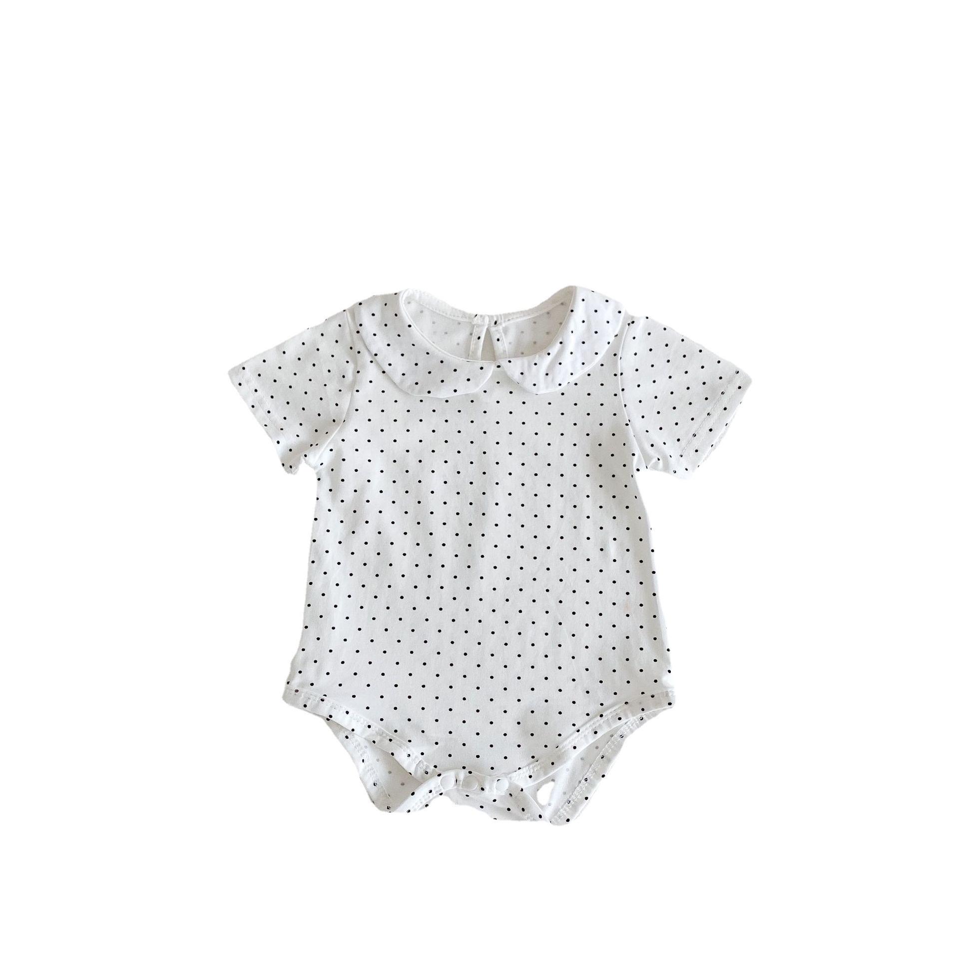 y279 - Polka Dot Doll Collar Romper - Image 2