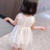 y328 - Girls Star Sleeveless Gauze Dress - Image 3