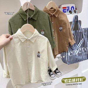y309 - Boys Corduroy Shirt Tops