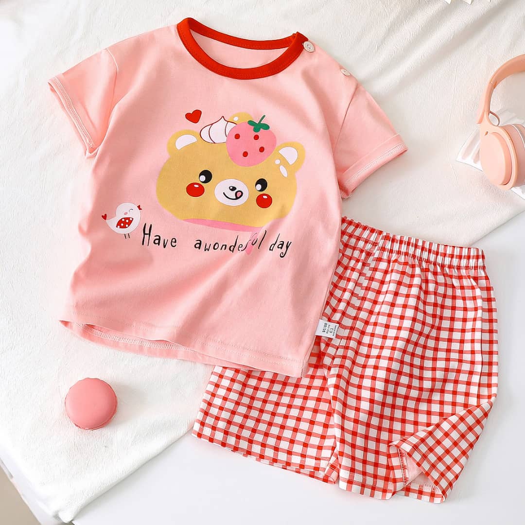 y340 - Summer cartoon short sleeve suit - Image 18