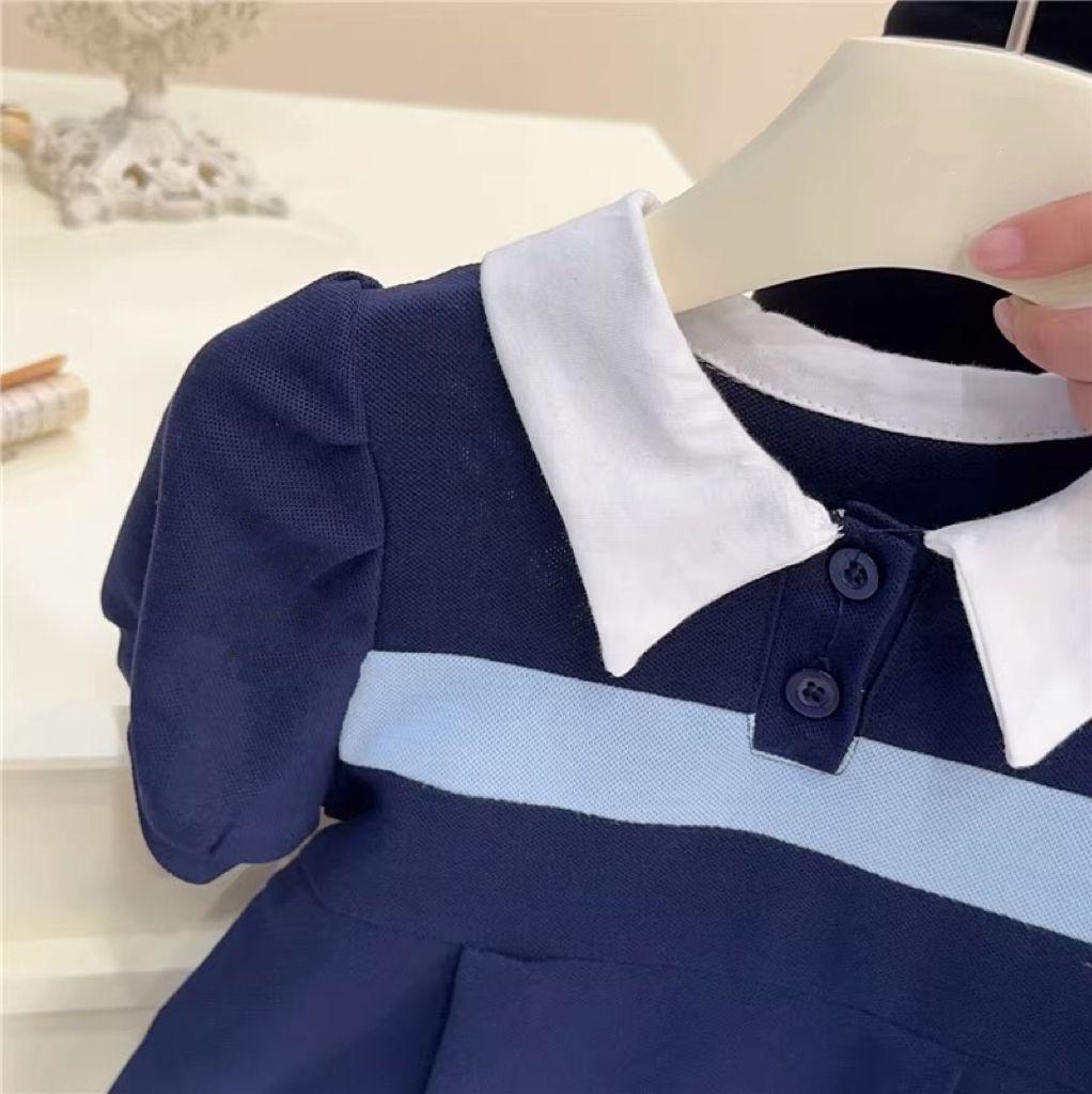 y344 - Polo Shirt Lapel Princess Dress - Image 4