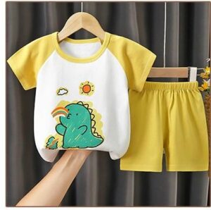 y340 - Summer cartoon short sleeve suit - 图片 15