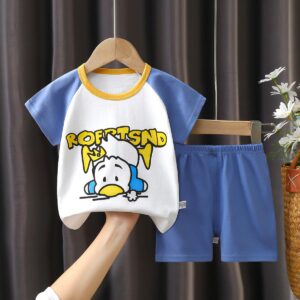 y340 - Summer cartoon short sleeve suit - 图片 11