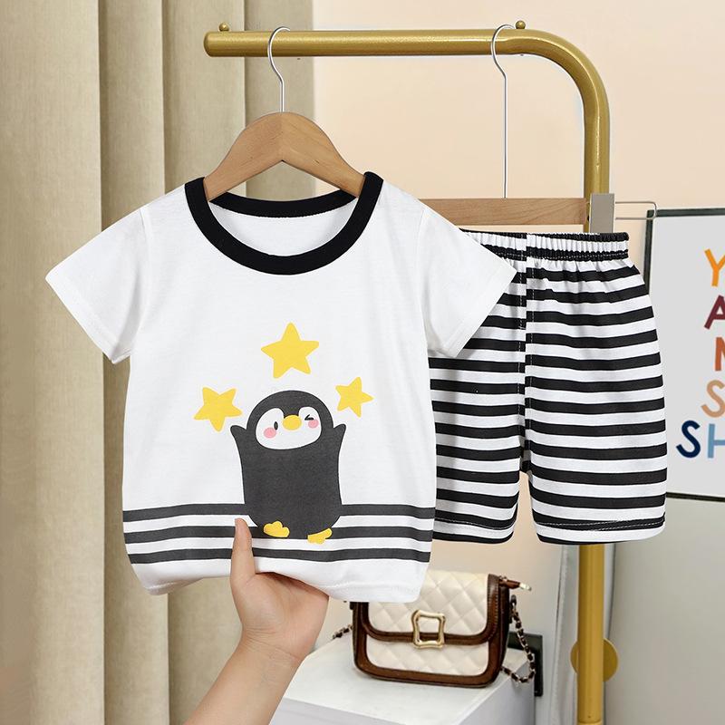 y333 - Summer Animal Short Sleeve Suit Set - Image 6