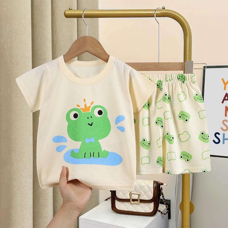 y333 - Summer Animal Short Sleeve Suit Set - Image 5