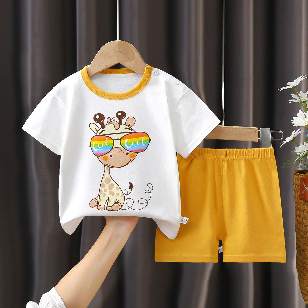y340 - Summer cartoon short sleeve suit - Image 6