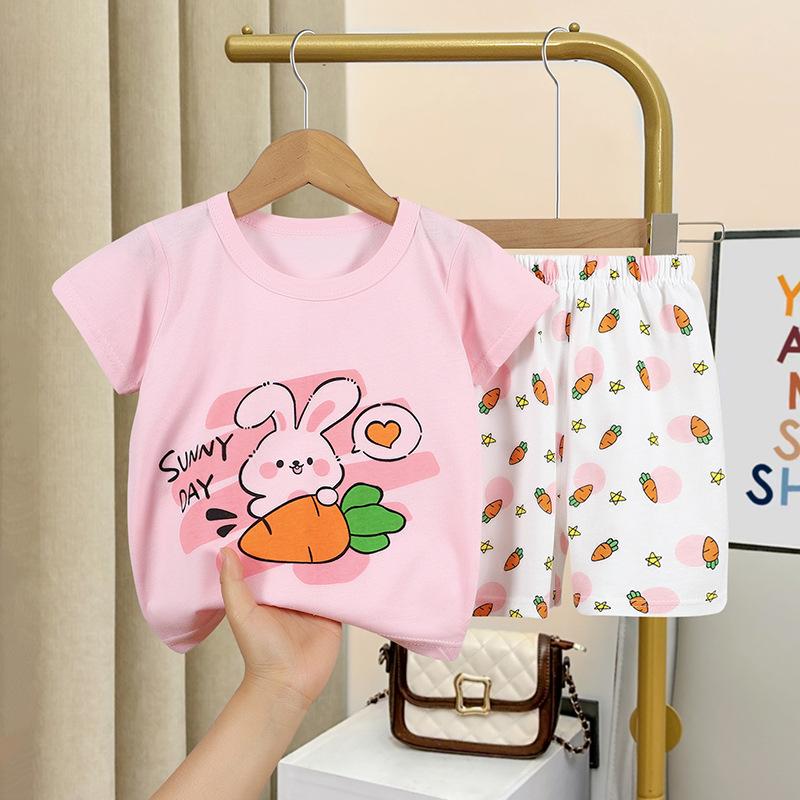 y333 - Summer Animal Short Sleeve Suit Set - Image 2