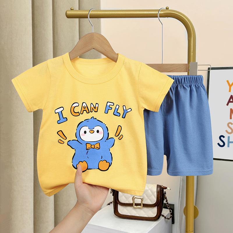 y333 - Summer Animal Short Sleeve Suit Set - Image 10