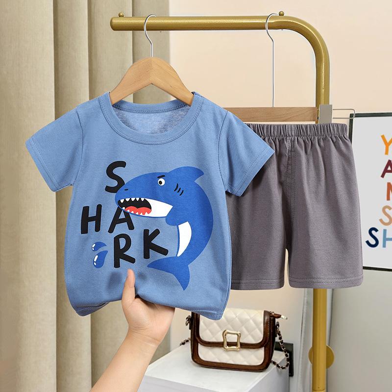 y333 - Summer Animal Short Sleeve Suit Set - Image 12