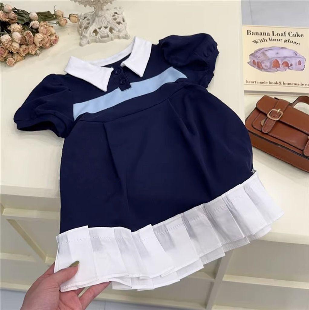 y344 - Polo Shirt Lapel Princess Dress - Image 2