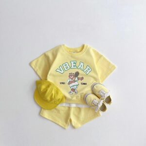 y347 - Sporty Tennis Bear Set - 图片 2